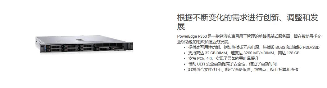 PowerEdge R350 机架式服务器