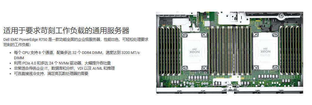 PowerEdge R750 机架式服务器 - 高级定制服务